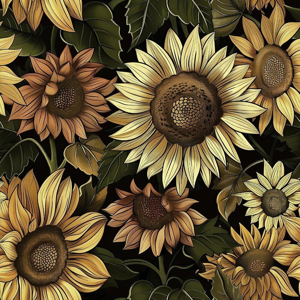 Boho Floral Wallpaper Peel and Stick Wallpaper Vintage Floral Contact Paper 15.7